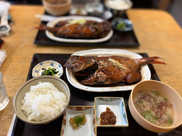 絶品の金目鯛の煮付け定食
