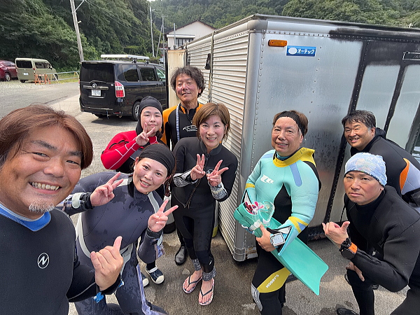 常連様と新規様のダイビング前