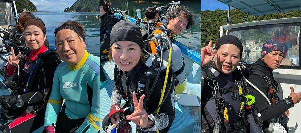 田子のファンダイビングの様子