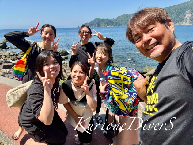 笑顔で体験ダイビング終了 体験ダイビング