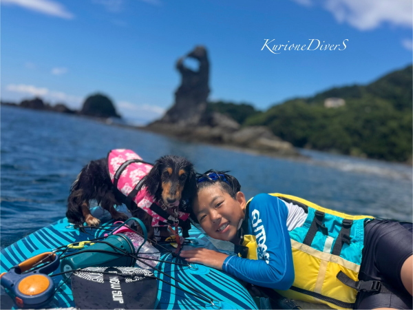 愛犬と一緒に楽しむ西伊豆のドッグSUP体験